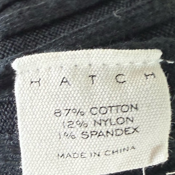 Hatch Alexis Ribbed Knit Dress Black Cotton Blend Maternity Casual Women’s XS - Picture 8 of 11